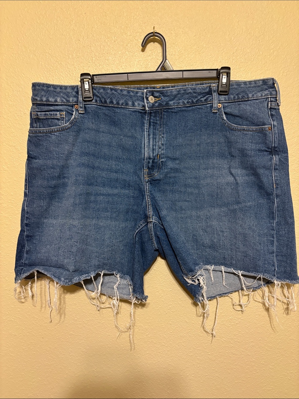 Old Navy Blue Frayed Hem Denim Shorts